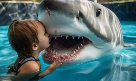 Family friendly shark petting zoo in Florida.